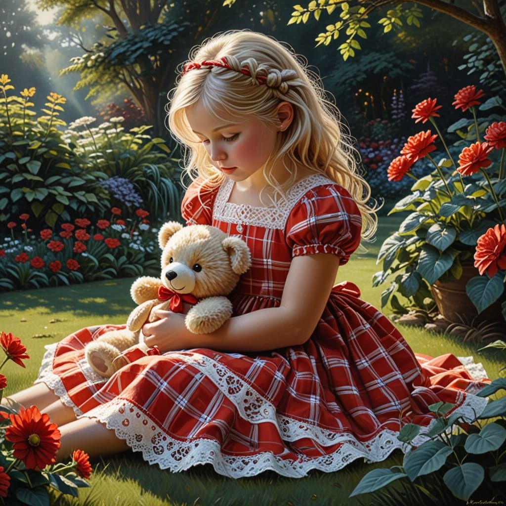 Idyllic Portrait in Impressive Hyper-Realism
