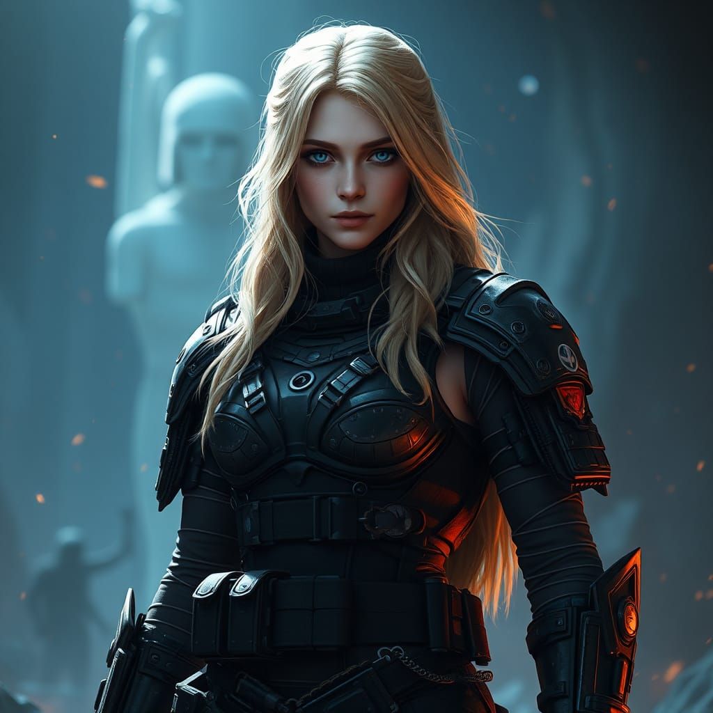 Ella Freya: Blonde Warrior in a Dark Fantasy Realm