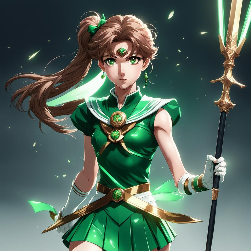 Sailor Jupiter and the Jupiter Spear