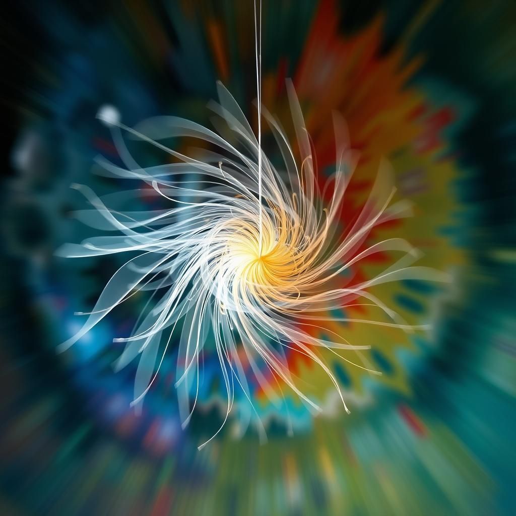 Kinetic Sculpture in Abstract Expressionist Colors