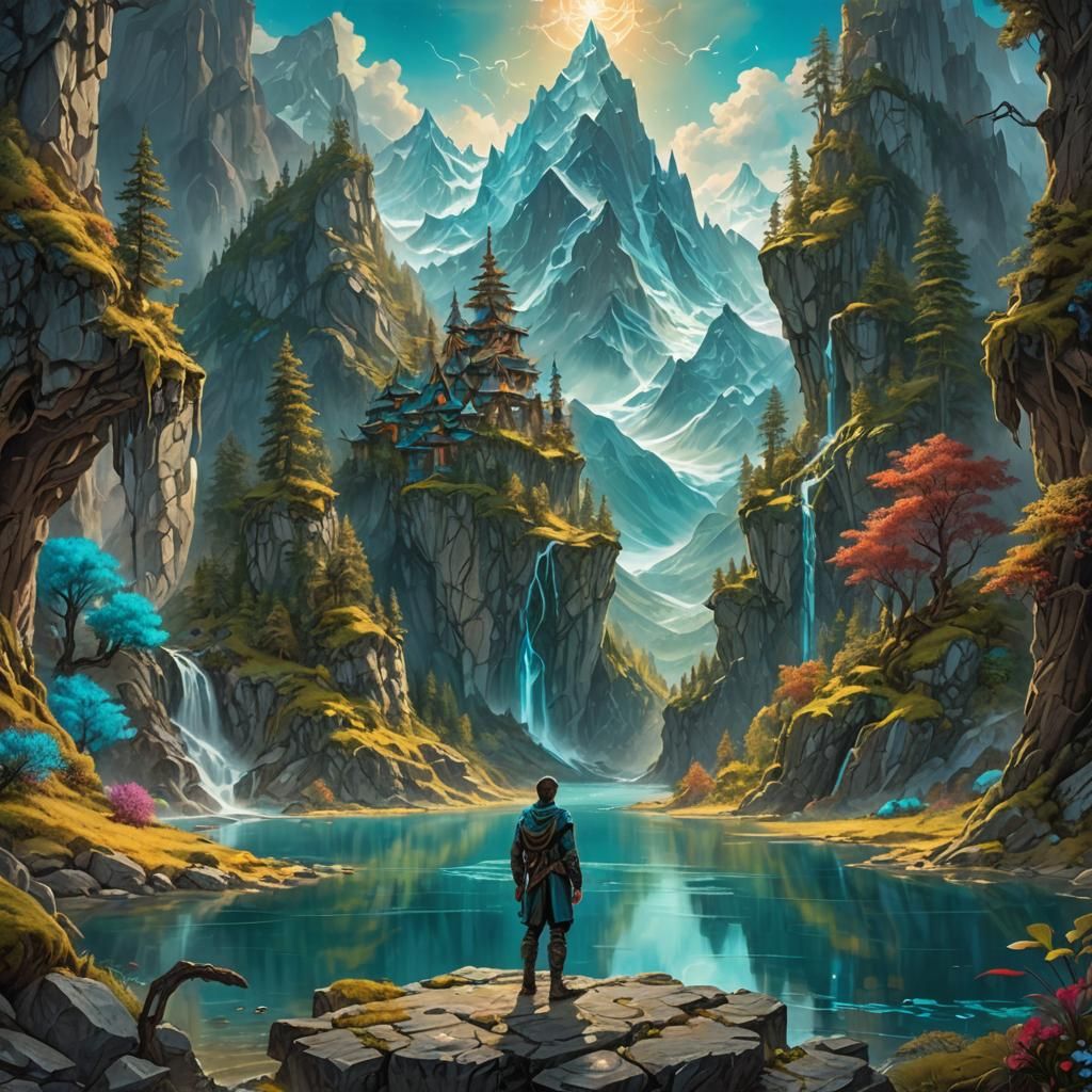 Fantasy Artist Proudly Presents Vibrant Landscape Art