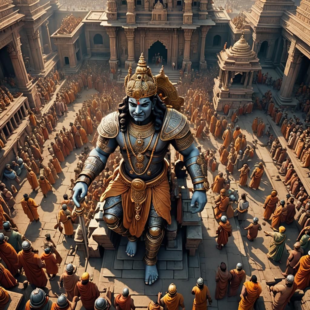 King Kamsa's Fear: A Sci-Fi Rendering