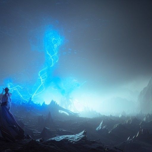 Hades in Dark Fantasy Style, 8k Resolution