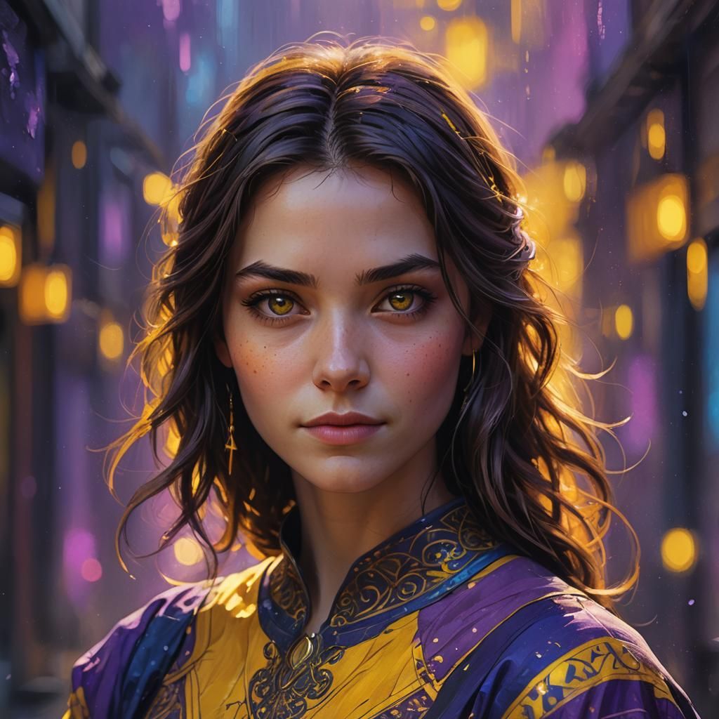 Fantasy Girl Portrait with Cinematic Lighting