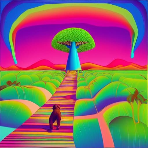 Monkey's Surreal Walk Through Baobab Avenue