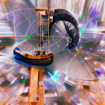 Surreal Mechanical Device with Portal