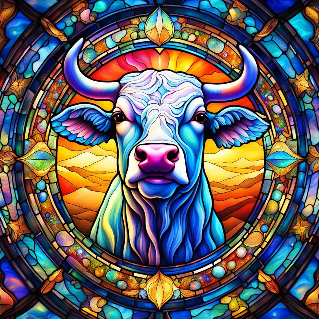 First Church of Holy Cow cathedral window