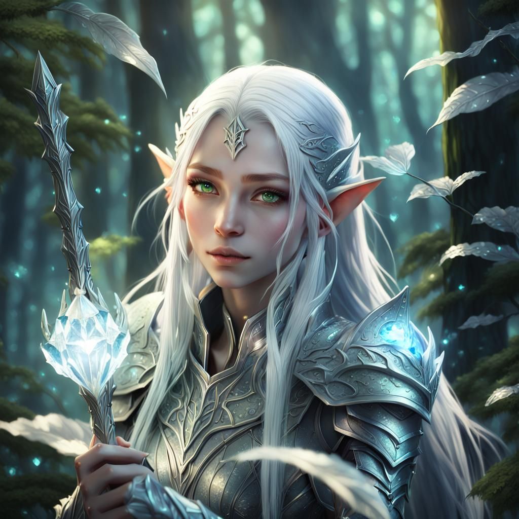 Enchanting Elf Portrait in Anime Style