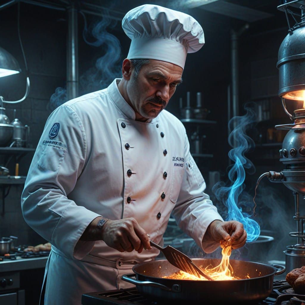 Surreal Chef Cooking with Nuclear Reactors
