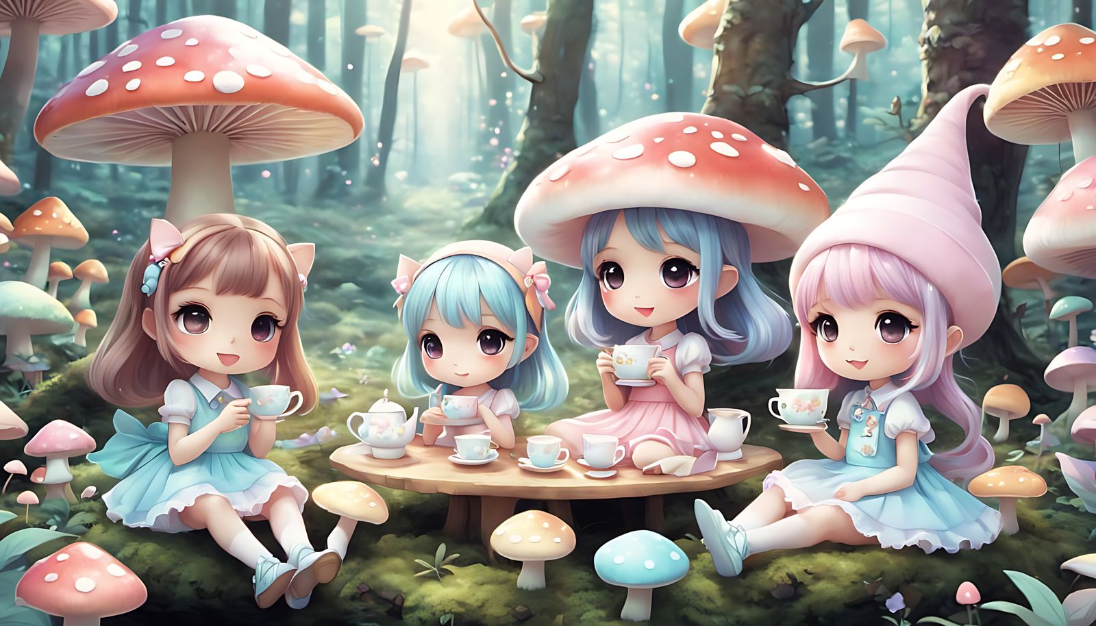 Little pixies tea-party