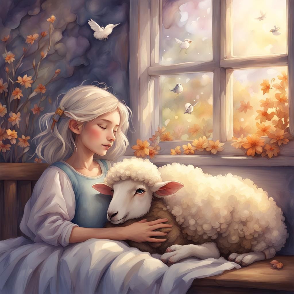 Lullaby at Twilight: Watercolor Dreamscape