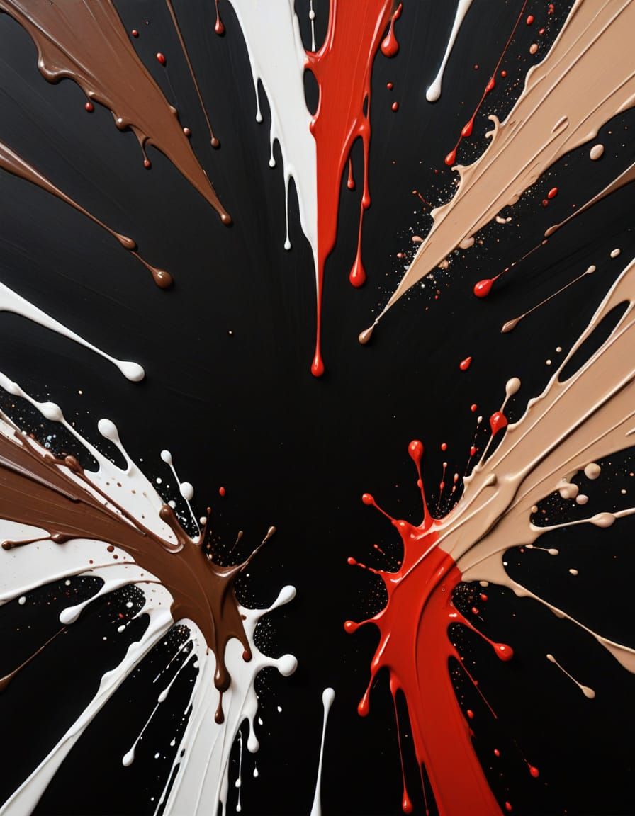 Surrealist Minimalism on Black Background with Diagonal Stri...