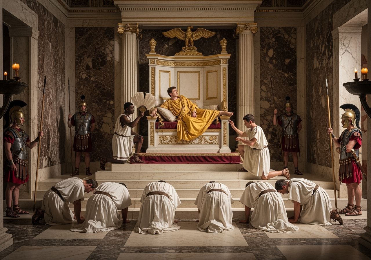 Opulent Throne Room of Emperor Nero