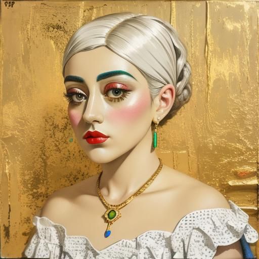 Surrealist Oil Painting in Man Ray Style