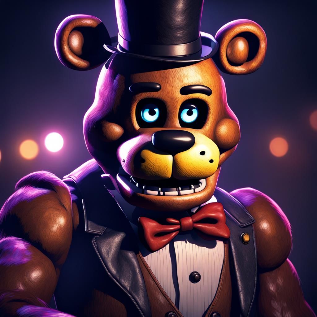 Detailed Freddy Portrait in Art Nouveau Style