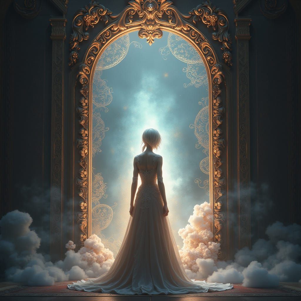 Regal Figure Basks in Antiquated Ego-Infused Light