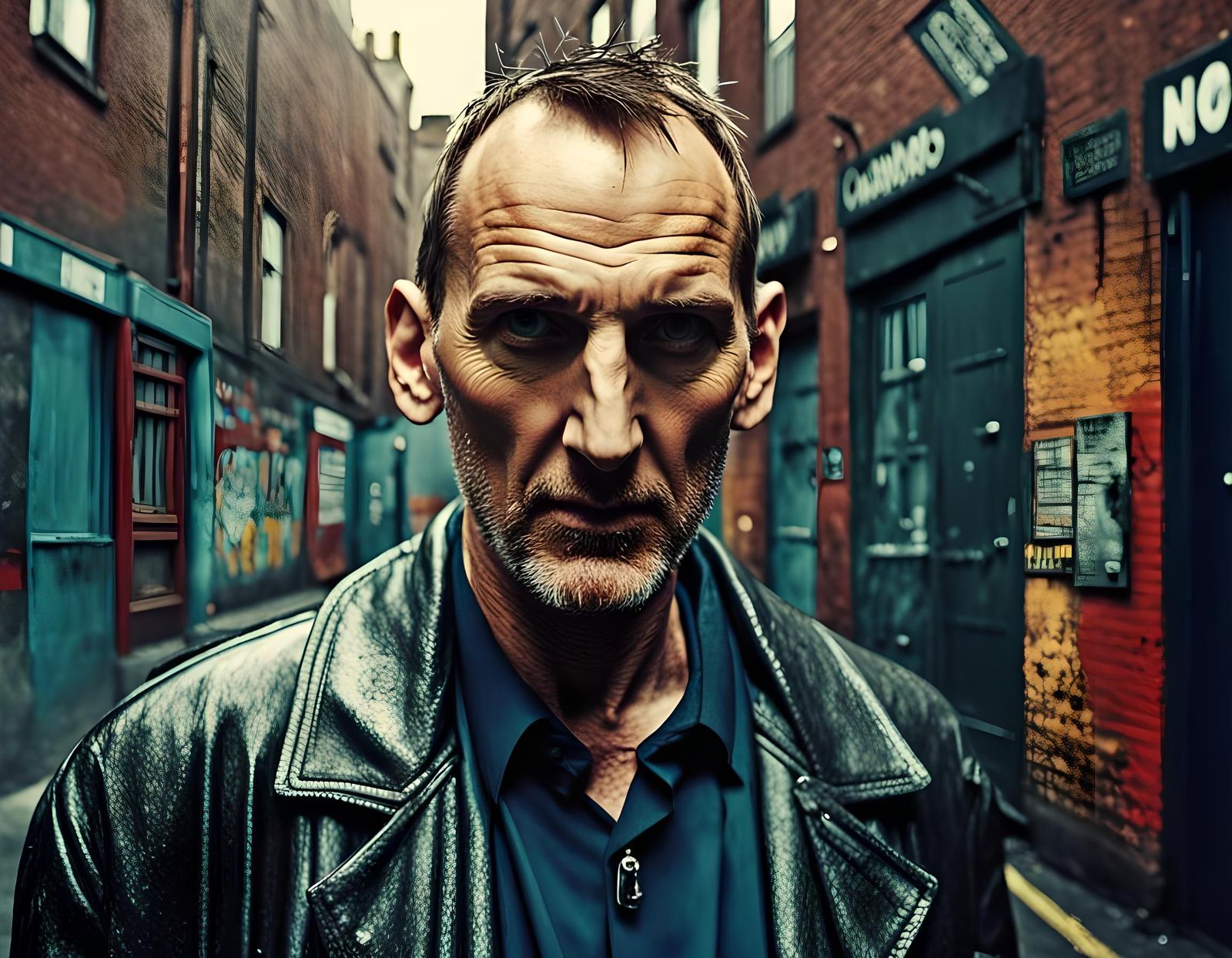 Doctor Who Portrait in Urbancore Street Style