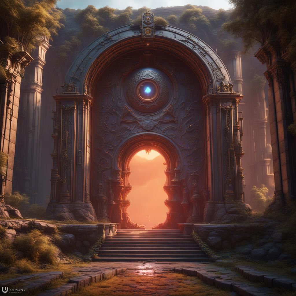 Fantastical Portal Concept Art in Deep Color