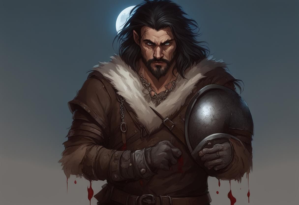 Werewolf Transformation of a Blood Hunter Adventurer