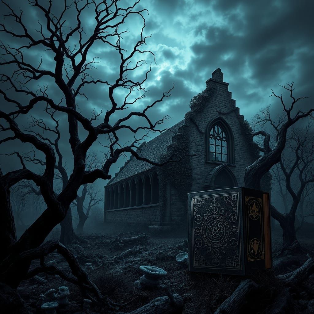 Ethereal Gothic Twilight: A Haunting Realm of Mortality and ...
