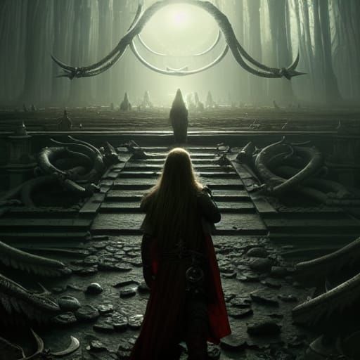 Elden Ring Pacifist Run: Epic Digital Matte Painting