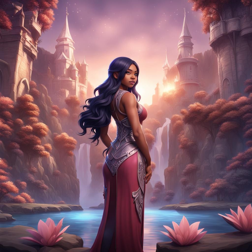 Kawiia Aphmau Full Body Portrait in Detailed Matte Style