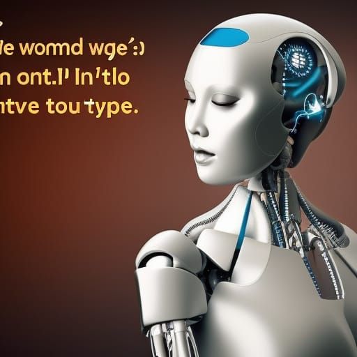 Woman Controls AI: Digital Art Exploring the Future