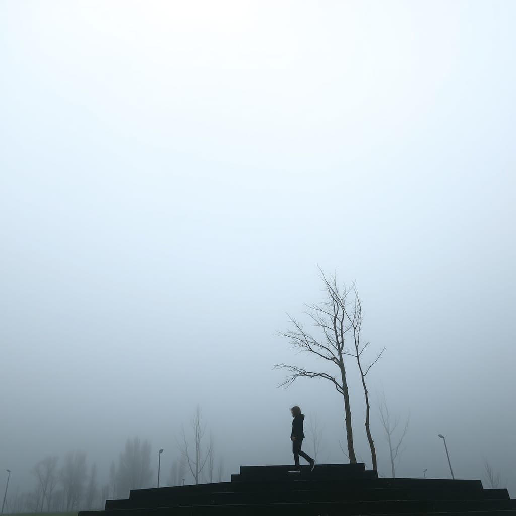 Ethereal Melancholy in a Deserted Landscape