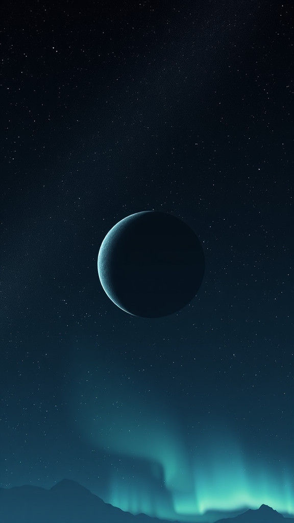 Cinematic Cosmic Void with Subtle Auroras