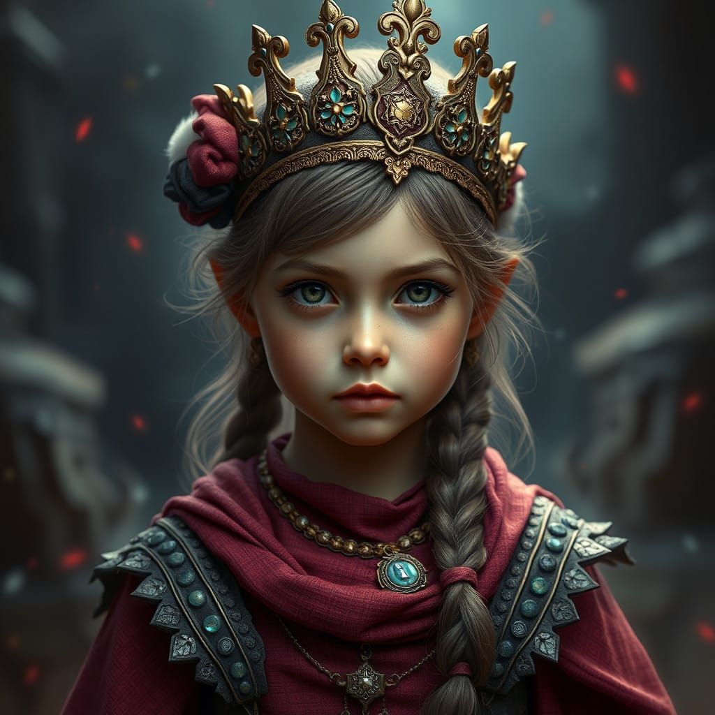 Tartarian Royal Princess in Vibrant Fantasy Realm