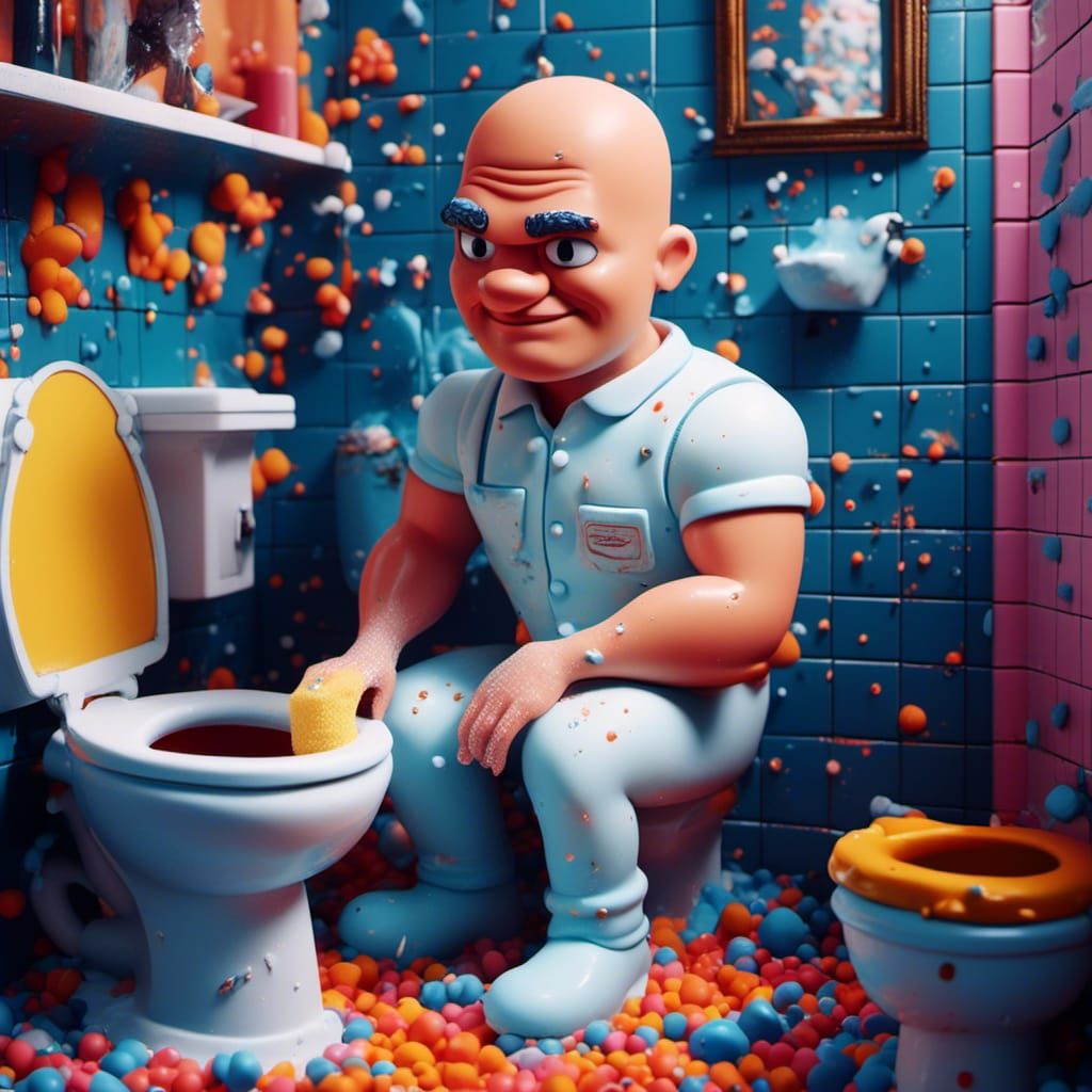 Rub a-dab dub, some turds in a tub 1.never