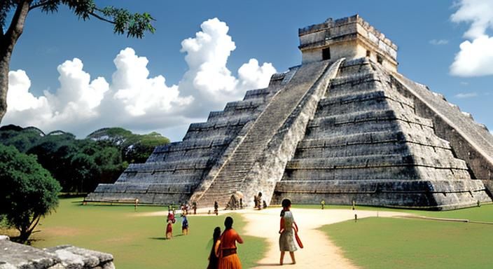 El Castillo, Chichen Itza, Temple of Kukulcan, Maya