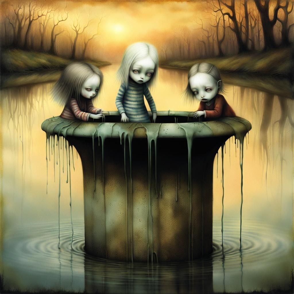 Surreal Body Horror: Girls Discovering Strange Animals