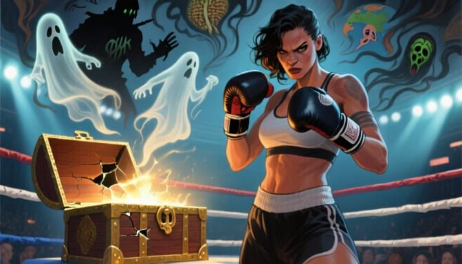 Pandora the Boxer in Mythological Ring