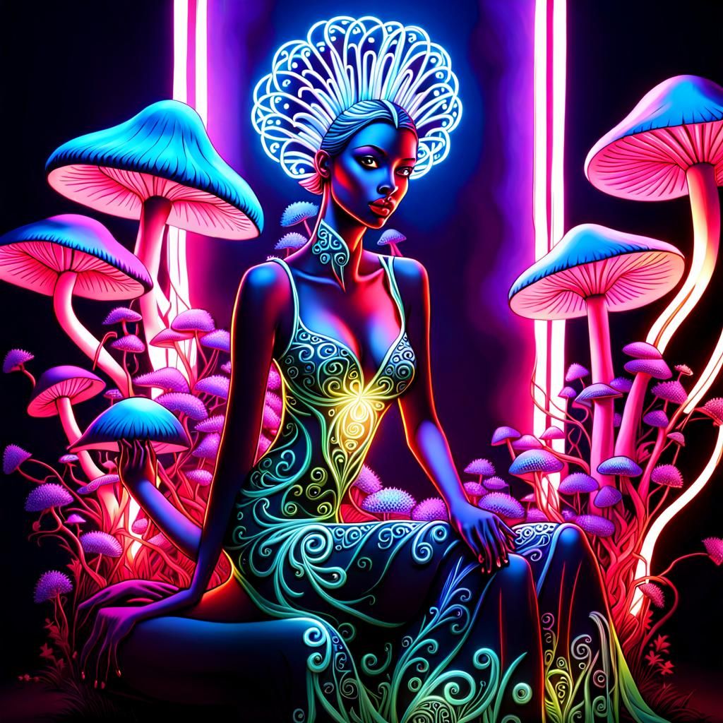 Portrait of Miss Universe Mushroom Neon 2024