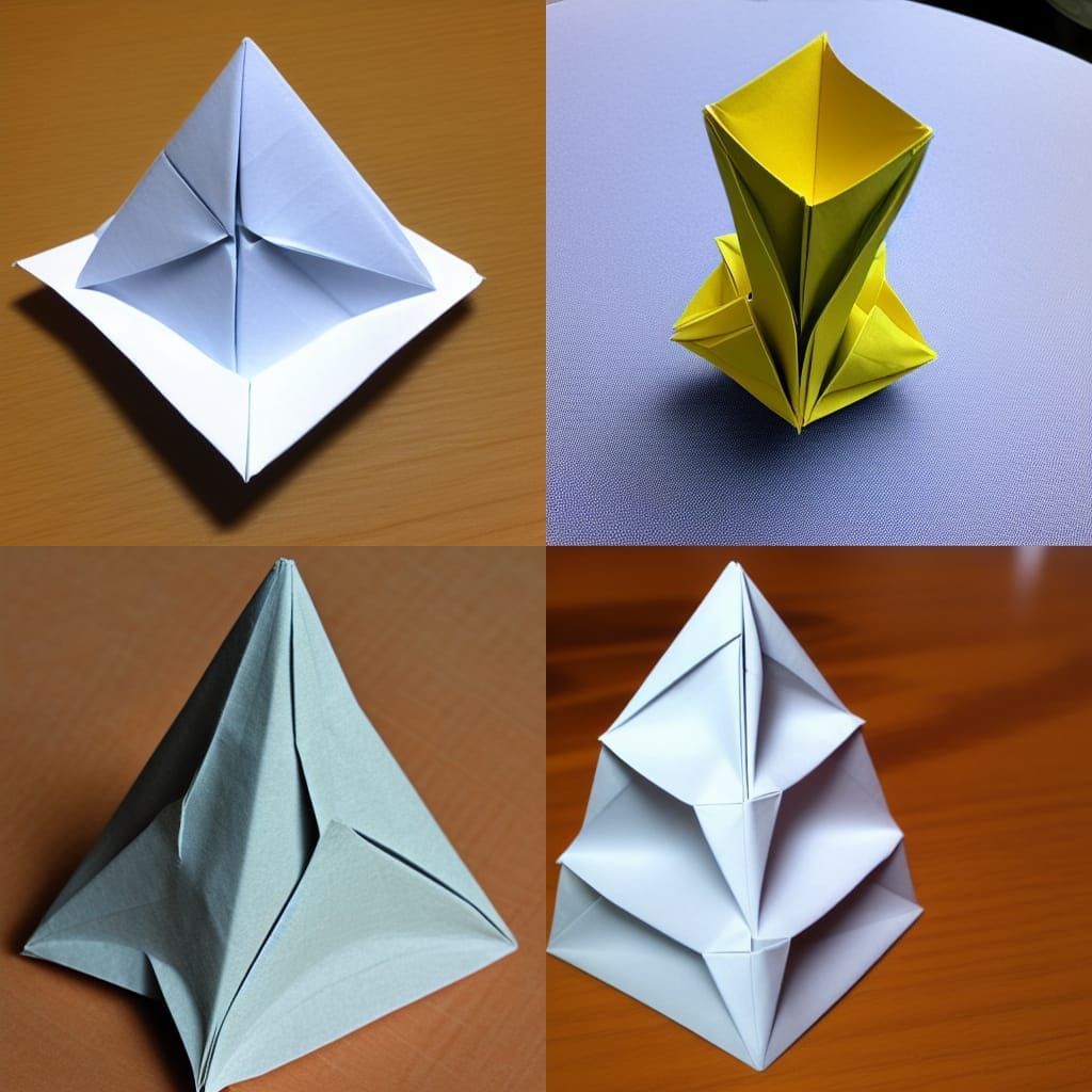 Origami Tower Generated by AI