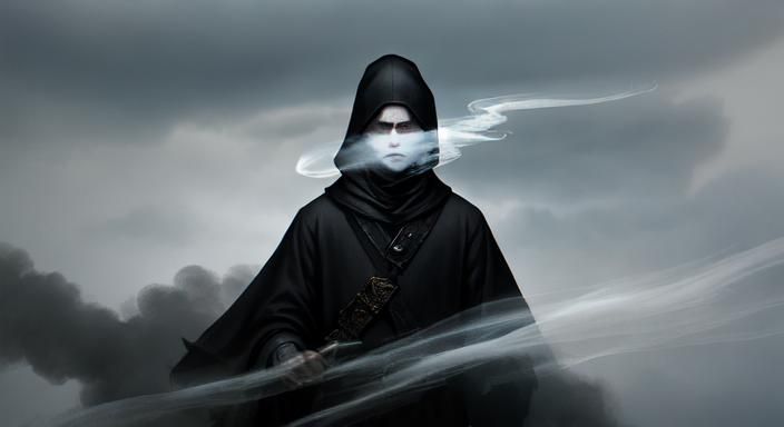 Ghostly Face Appears in Smoke: Digital Matte Painting