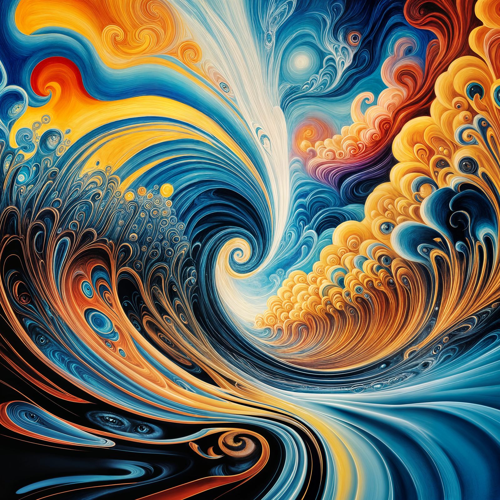 Surreal Cyclops in Vibrant Dream Core