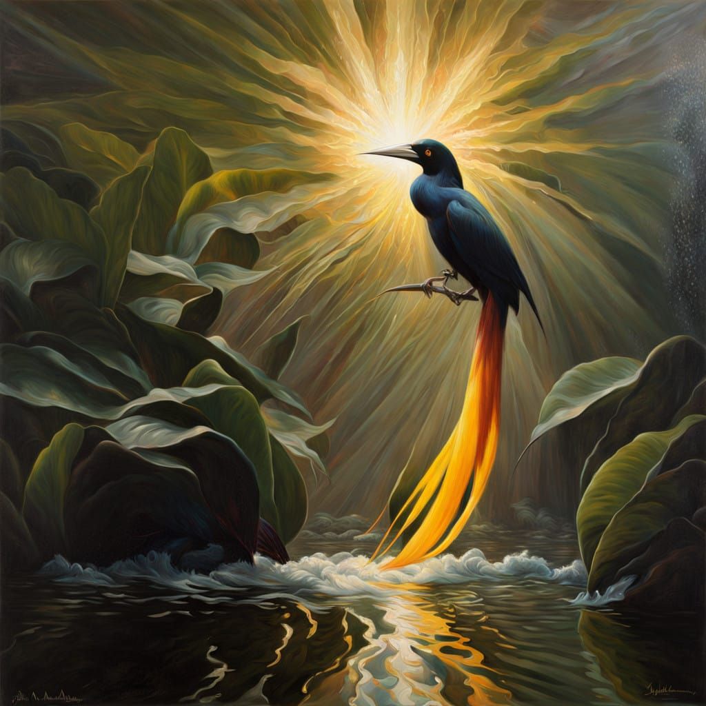 Bird of Paradise in Ethereal Light