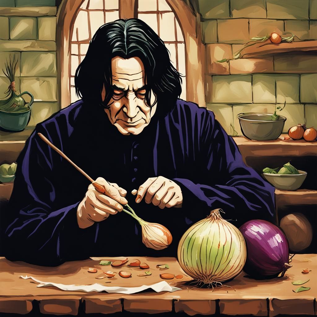 Snape's Unexpected Joy: Painting Onions