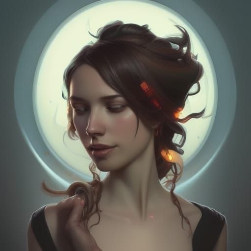Hyperdetailed Candle Portrait with Dynamic Lighting