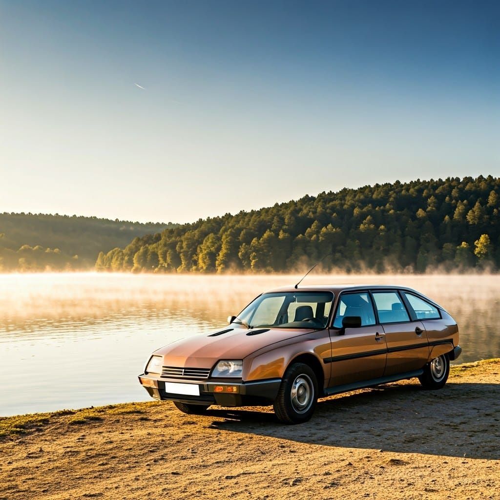 Citroën CX Motorhome at Lac du Salagou