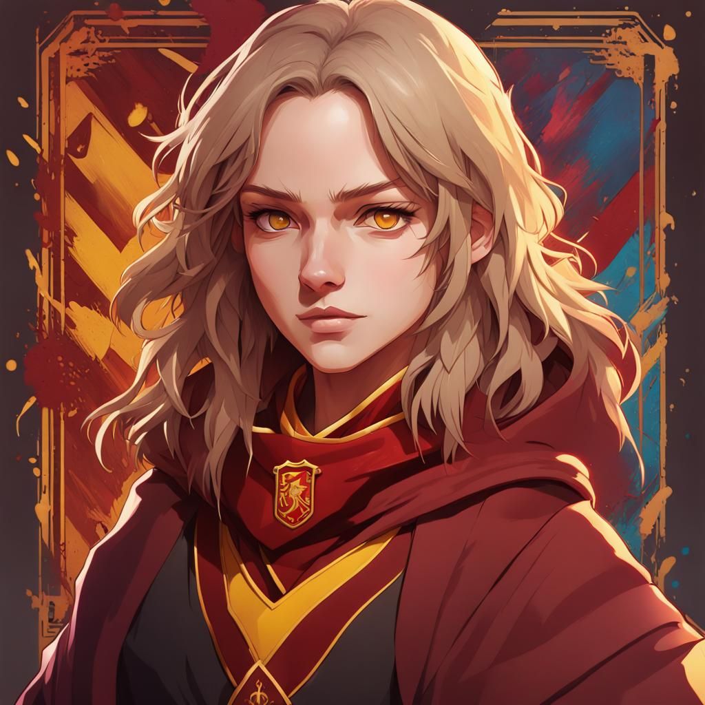 Gryffindor Portrait in Anime Art Style