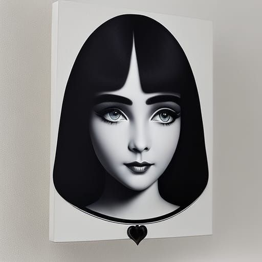 Alice in Wonderland Portrait with Detailed Foliage