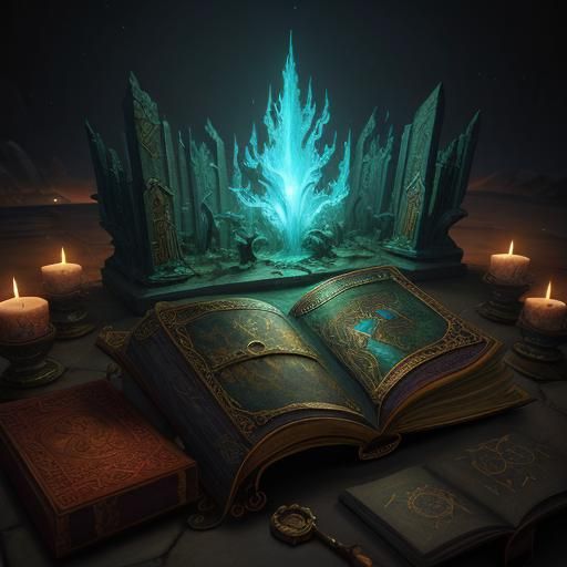 Enchanted Book of Lore in Ancient Tomb