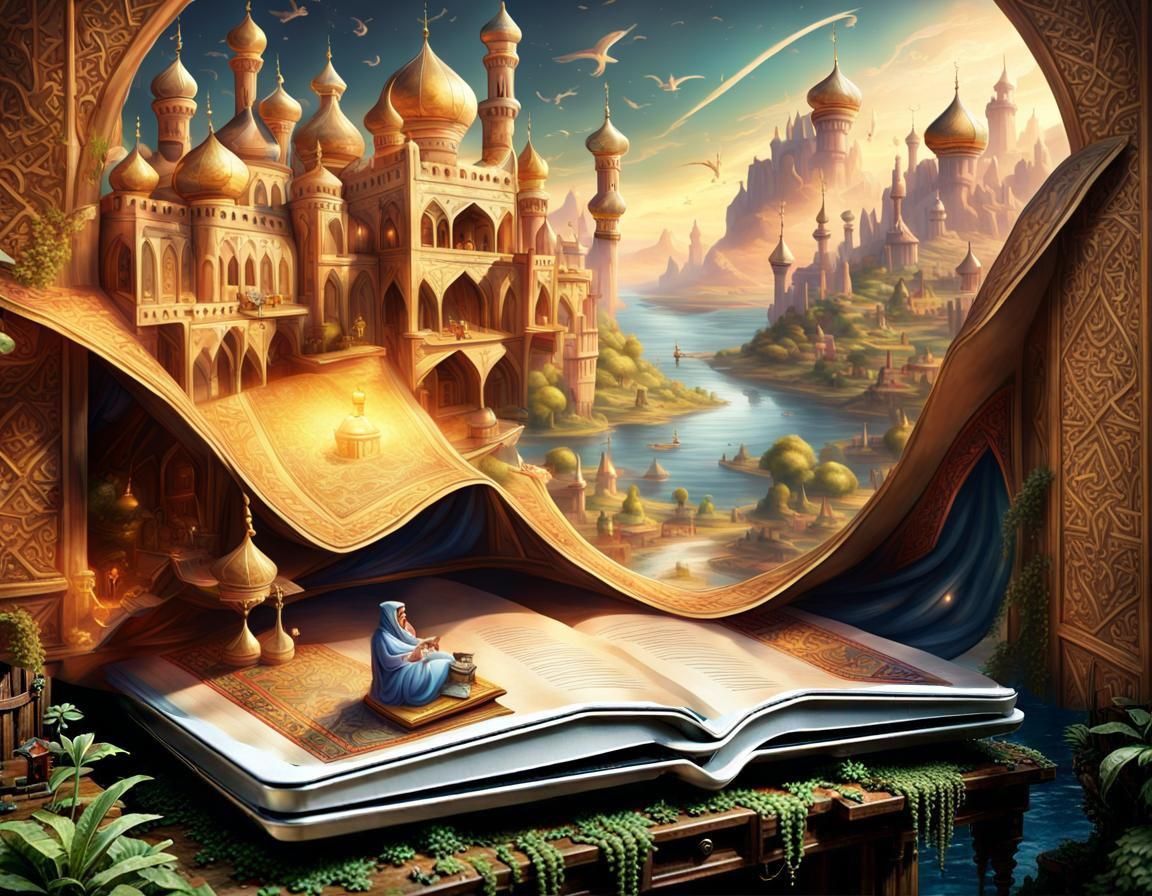 Aladdin's Arabian Nights: Medieval Kingdom Illustration