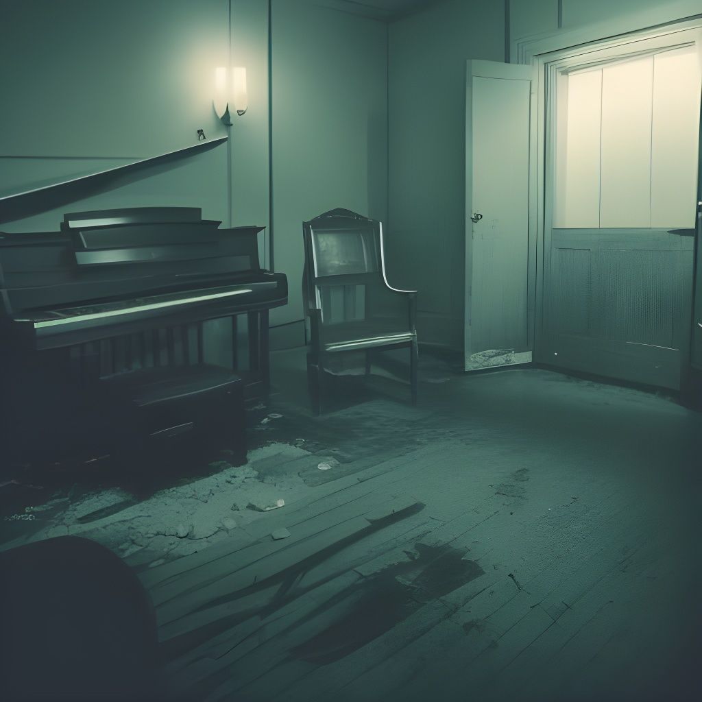 Eerie Abandoned Torture Chamber with Dusty Piano