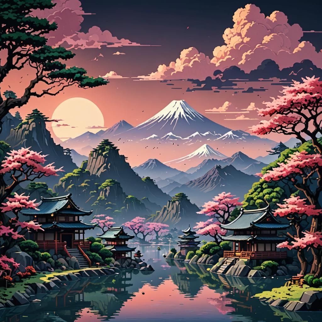 Ukiyo-e Landscape