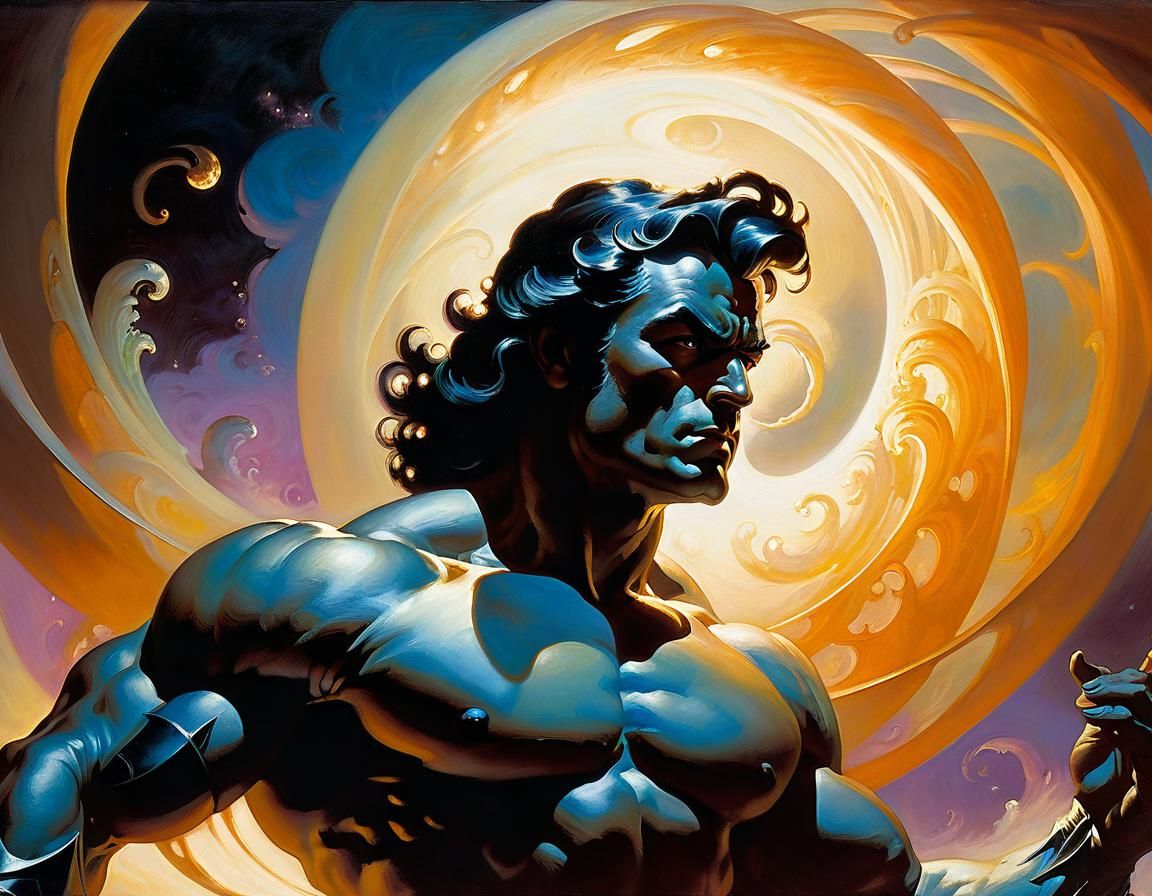 Dimensional Being Materializes in Fantasy Art Style