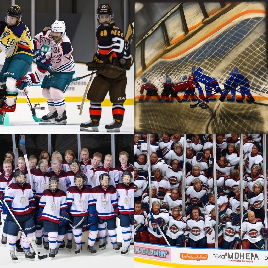 AI Image of Hockey Match in Action